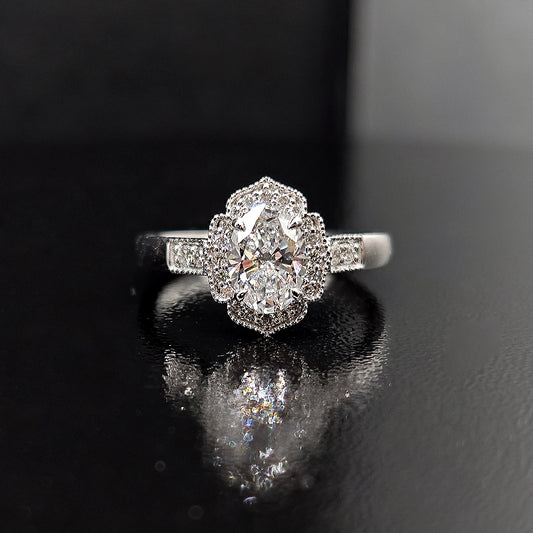 Anillo con diamante (1.178 ct- 1.281 ct)