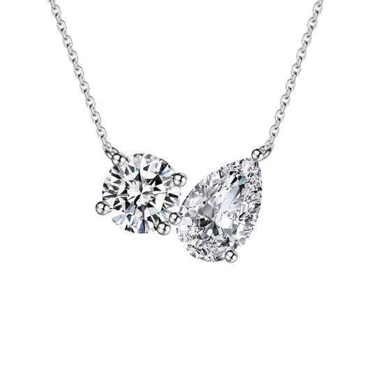 Cadena con dije con diamante (0.835 ct)