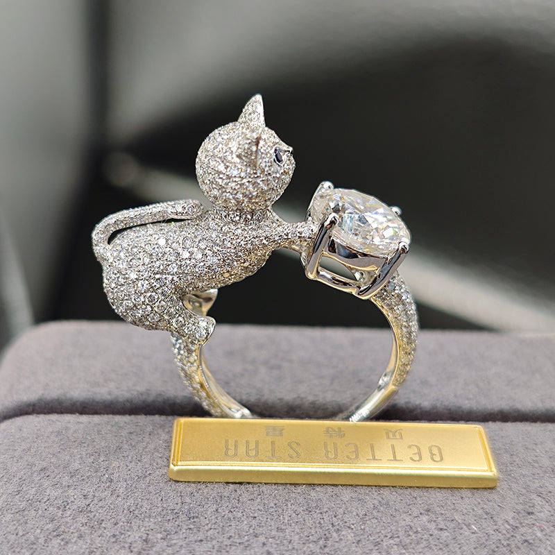 Anillo con diamante (5.244 ct)