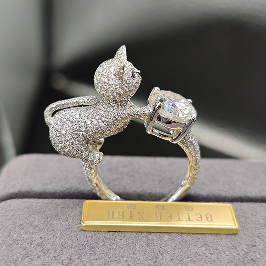 Anillo con diamante (5.244 ct)