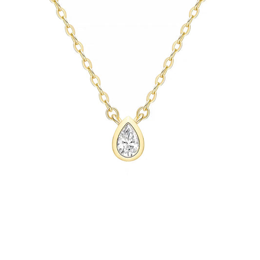Cadena con dije con diamante (0.51 ct- 0.555 ct)