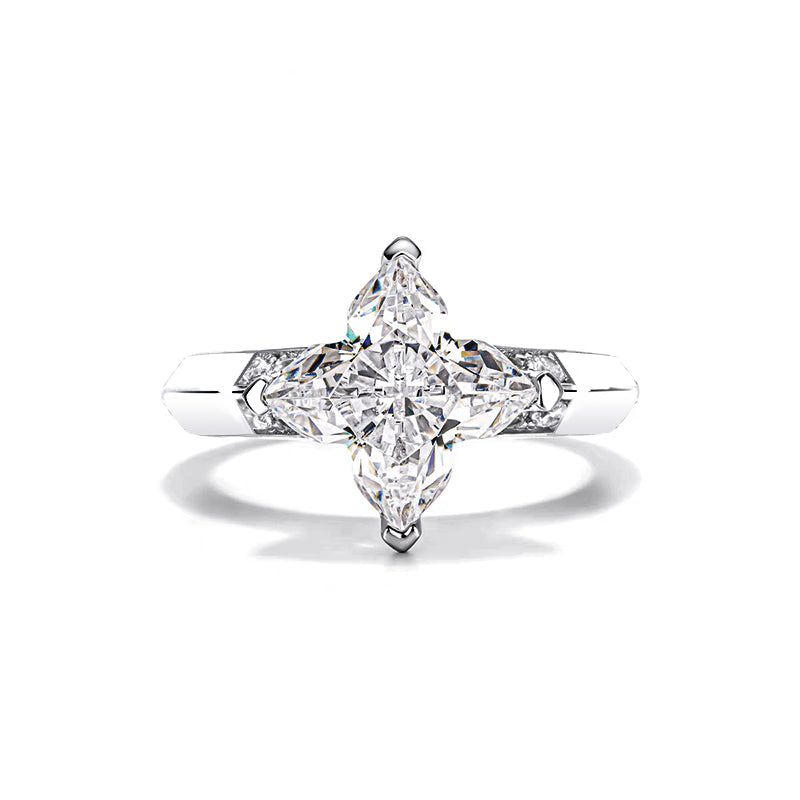 Anillo con diamante corte estilizado (1.701 ct)