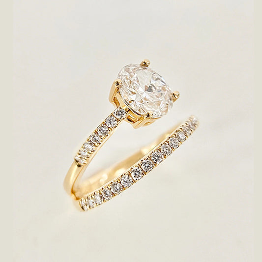 Anillo con diamante (1.388 ct)