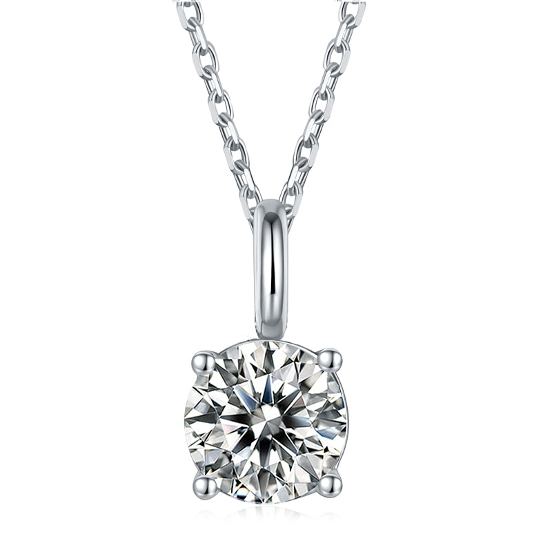 Cadena con dije con diamante (0.56 ct- 1.04 ct)