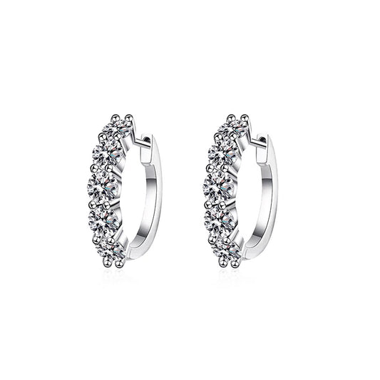 Arracadas con diamante (0.853 ct)