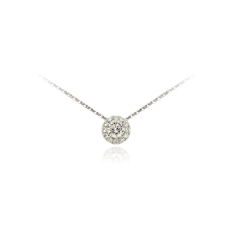 Cadena con dije con diamante (0.619 ct- 6.492 ct)